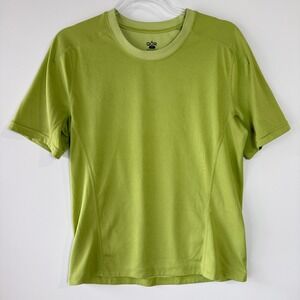 QOR Performance‎ T-Shirt Mens Small Lime Green Polygiene Odor Control Active